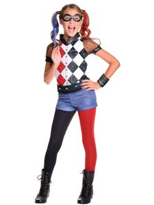 Deluxe Harley Quinn Kostüm, DC Girls, Größe:S