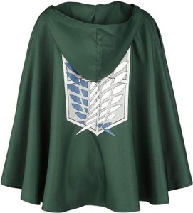 Peleryna Attack on Titan - Green Cape