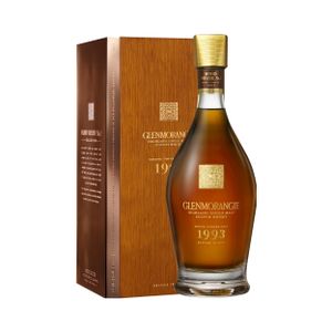 Glenmorangie 1993 Grand Vintage Single Malt Scotch Whisky + Wooden GB 43% 700ml
