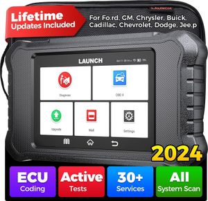 LAUNCH X431 Creader Elite 2.0 FGC OBD2-Scanner KFZ DIAGNOSE für Ford/GM/Chevy-Serie, ECU-Codierung, aktiver Test, lebenslanges  Update