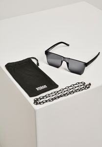 Sluneční brýle Urban Classics 105 Chain Sunglasses blk/blk - UNI