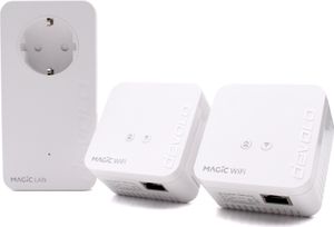 devolo Magic 1 - 1200 WiFi mini Multiroom Kit: Kompaktná súprava s 3 powerline adaptérmi, pre WLAN v rôznych miestnostiach (1200 Mb/s, 2x Fast Ethernet LAN pripojenie, Mesh WLAN, G.hn)