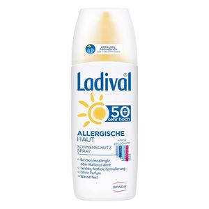 Ladival Allergische Haut Sonnencreme Spray LSF 50+ – Parfümfreies, Sonnenspray für Allergiker