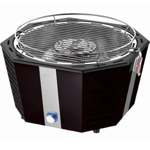 Grill balkonowy niskodymny Molami | Grill stołowy z aktywną wentylacją BBG Grill A-Goods Black