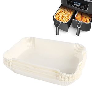 INF Air Fryer Einwegpapier für Fritteusen, 50er-Pack Weiß 22x14 cm