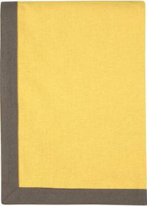 STOF | Tischdecken - DUO - 140x240 cm - Muskatfarben Taupe - Elegantes Design - Hochwertige Baumwolle