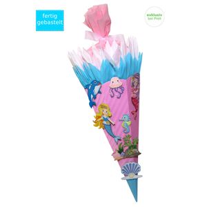 Schultüte Meerjungfrau fertig gebastelt,