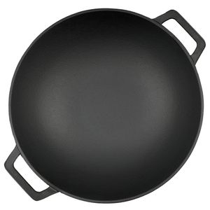 BBQ-Toro Gusseisen Wok Ø 35,5 cm | Bratpfanne + Grillpfanne