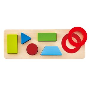 Hape Geometrie Puzzle 7T doppelseitig bespielbar