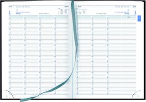 GÜSS 58064 Planungsbuch Praxis-Timer 21 x 29,7 cm  1 Tag / 2 Seiten schwarz