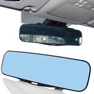 MidGard Auto Panorama Rückspiegel blendfrei, Blendschutz KFZ-Innenspiegel, Weitwinkel Spiegel mit Blendschutzfunktion, Aufsatz leicht gebogen