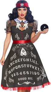 Kostium wróżki Tablica Ouija Kostium na Halloween czarno-biały