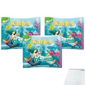 Katjes Family Oceania 3er Pack (3x275g Packung) + usy Block