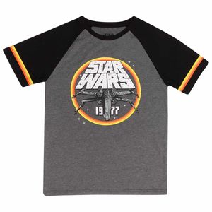 Star Wars - "1977" T-Shirt für Herren/Damen Uni HE1635 (S) (Grau/Schwarz)