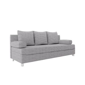 MIRJAN24 Schlafsofa Dover Cord mit Bettkasten und Schlaffunktion, Bettsofa, Couch vom Hersteller (Sofa ohne Polsterhocker, Farbe: Poso 110)