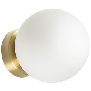 Toolight Wandlampe App1250-1W Gold Metall Metall Glas Kugel E14 1-Punkt Licht