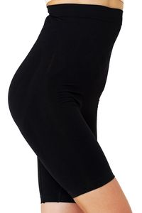 Figurformende Kompressionshose Schwarz, Größe: XL mit langem Bein, bauchhoch, Miederhose Shapewear Formeasy