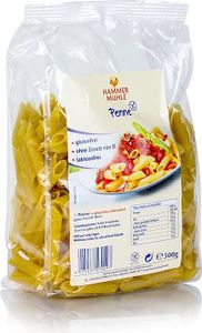 Hammermühle Penne aus Mais -  laktosefrei und glutenfrei - 500g