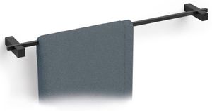 ZACK Edelstahl Handtuchhalter CARVO Handtuchstange 67 cm schwarz 40502