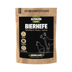 Bierhefe Tabletten für Hunde & Katzen I Glänzendes Fell & vitale Haut: 75g