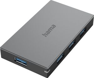 USB-Hub, 4 Ports, USB 3.0, 5 Gbit/s, Schnellladen, inkl. Kabel und Netzteil (00200115)