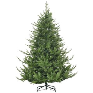 HOMCOM 180 cm Weihnachtsbaum Künstlich Naturgetreu Dichte Zweige Kunsttanne Tannenbaum mit 1942 Astspitzen realistisches Aussehen für Weihnachtsfest Grün