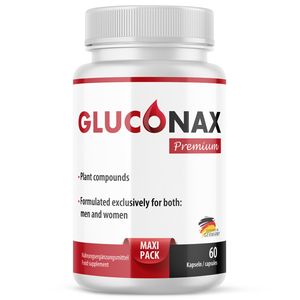 GLUCONAX Nahrungsergänzungsmittel mit Zink, Chrom und sekundären Pflanzenstoffen x1