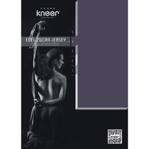 Kneer - Kissen-Bezug - Qualität 20  Edel-Zwirn-Jersey - Farbe:  84 Schiefer - Größe: 40/80 cm