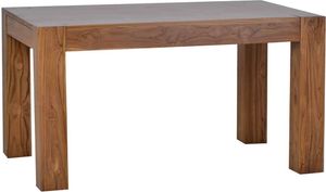 MiaMöbel Esstisch Mumba 140x90 cm Modern Massivholz Teak Braun