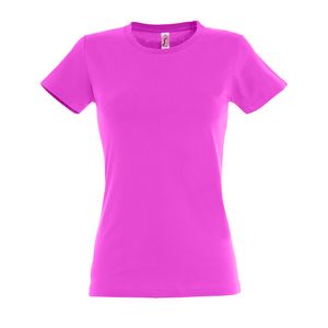 SOLS Imperial Damen T-Shirt, Kurzarm, Rundhalsausschnitt PC291 (M) (Bonbonrosa)