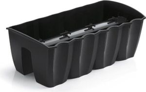 Květináč Prosperplast truhlík na zábradlí CROWN antracit 58 cm