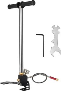 SucceBuy 3stupňová ruční pumpa, 4500 PSI (0-30 MPa), PCP ruční pumpa pro vzduchovky, vysoce kvalitní nerezová ocel 301, pro plnění třmenových nabíječek a vzduchovek SucceBuy 3stupňová ruční pumpa, 4500 PSI (0-30 MPa), PCP ruční pumpa pro vzduchovky, vysoce kvalitní nerezová ocel 301, pro plnění třmenových nabíječek a vzduchovek