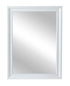 Spiegel META - Rahmen in weiß Hochglanz - 45 x 60 cm