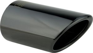 2 Auspuffblenden für Audi Black-Chrom Schwarz A4 B8 A5 8T TFSI Endrohrblenden Chrom Edelstahl Blenden für 79mm 80mm 81mm Auspuffrohr