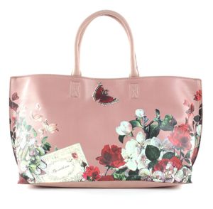 Y NOT? Handtasche Umhängetasche Botanic Tote Pink rosa mehrfarbig