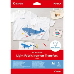 Canon LF-101 A 4 Light Fabric Iron-on Transfers 5 Blatt