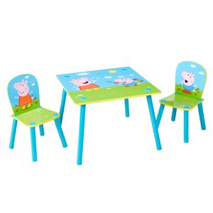 Peppa Pig - Set aus Tisch und 2 Stühlen für Kinder