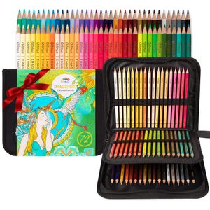 Colorya 72 Buntstifte Set mit Tragetasche - Hochwertige Mine mit weichem Kern - Geeignet für Malbücher für Erwachsene, Malen, Zeichnen - Stifte für Ihre eigene Art Supplies Kollektion