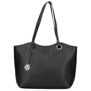 Rieker Damen Shopper geräumige Handtasche H1369, Farbe:Schwarz