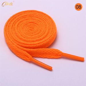 Schnürsenkel flach 90 cm 8# neonorange 8 mm breit Schnürsenkel flach 90 cm 8# neonorange 8 mm breit