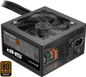 Sharkoon SHP Bronze, 600 W, 100 - 240 V, 47 - 63 Hz, 10 - 5 A, Aktiv, 120 W