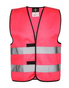 Korntex Unisex Warnschutz-Weste Basic Warnweste W107OG Rosa Neon Pink L