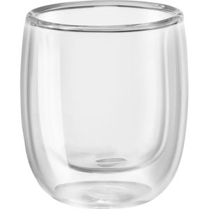 ZWILLING Sorrento Doppelwandiges Glas, Espresso, 80 ml / 2-tlg hochwertiges Borosilikatglas