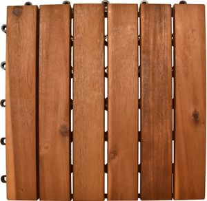 Terrassenfliese Klickfliese Holzfliese 30x30 cm Akazienholz 10 Stk/Pck Terrassenfliese Klickfliese Holzfliese 30x30 cm Akazienholz 10 Stk/Pck