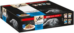 SHEBA® Portionsbeutel Multipack Delikatesse in Gelee Fisch Variation MSC 60 x 85g