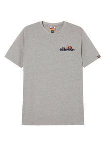 ellesse Koszulka męska VOODOO TEE - krótki rękaw, okrągły dekolt, haftowane logo szary L