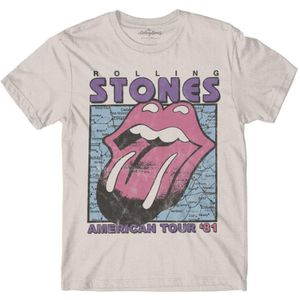 The Rolling Stones - "American Tour" T-Shirt für Herren/Damen Unisex RO5427 (L) (Natürlich)