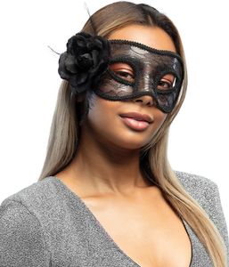 Boland 97528 - Spitzen Augenmaske Mystique, Schwarz, y, Venezianische Maske, Maskerade Kostüm, Halloween, Gesichtsmaske, Mottoparty, Karneval, Rollenspiel Boland 97528 - Spitzen Augenmaske Mystique, Schwarz, y, Venezianische Maske, Maskerade Kostüm, Halloween, Gesichtsmaske, Mottoparty, Karneval, Rollenspiel