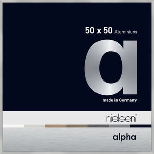 Nielsen Aluminium Bilderrahmen Alpha, 50x50 cm, Silber Matt