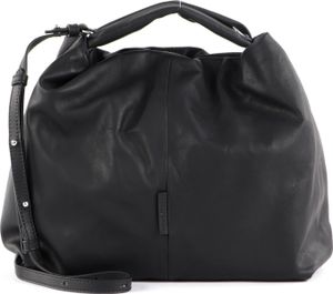 Marc O'Polo Leder Schultertasche Umhängetasche Sinja Hobo Bag Black schwarz
